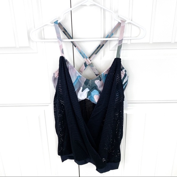 Next Bootcamp Mesh Padded Tankini Top Swim 32D - Picture 2 of 6